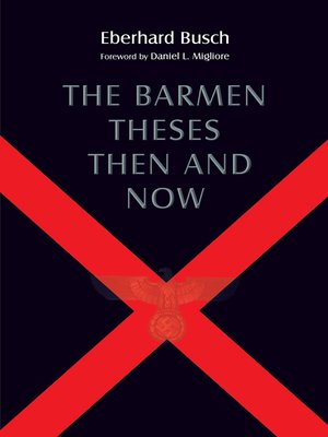 cover image of The Barmen Theses Then and Now
